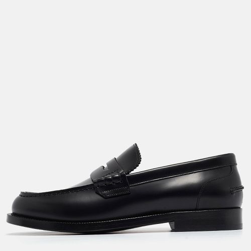 Burberry Black Leather Bedmont Loafers Size 39.5 - Burberry - Modalova