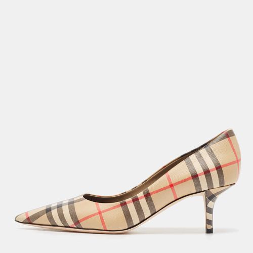 Burberry Beige Vintage Check Pointed Toe Pumps Size 37 - Burberry - Modalova