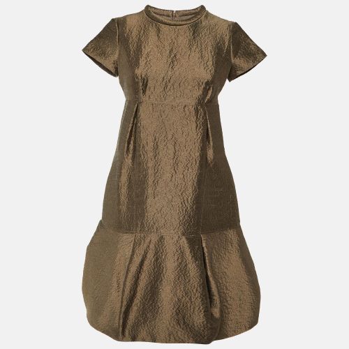 Burberry Prorsum Vintage Brown Wool & Silk Pleated Dress S - Burberry Prorsum - Modalova