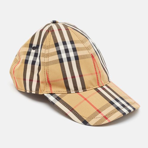 Burberry Beige Vintage Nova Check Cotton Baseball Cap M - Burberry - Modalova