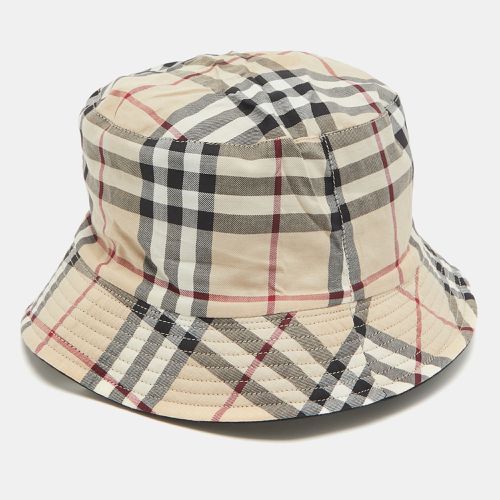 Burberry Beige Vintage Check Cotton Bucket Hat - Burberry - Modalova