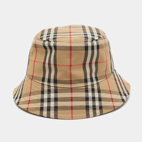 Burberry Beige Nova Check Cotton Blend Bucket Hat - Burberry - Modalova