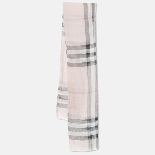 Children Check Cotton Voile Scarf - Burberry - Modalova