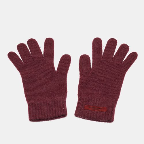 Burberry Purple Wool Gloves S/M - Burberry - Modalova