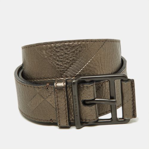 Burberry Metallic Leather Buckle Belt 80CM - Burberry - Modalova