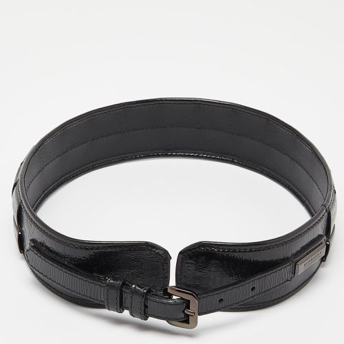 Burberry Black Patent Leather Buckle Waist Belt 70CM - Burberry - Modalova