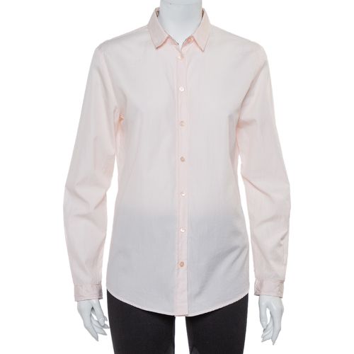 Burberry Brit Pink Cotton Nova Check Trim Detail Button Front Shirt M - Burberry Brit - Modalova