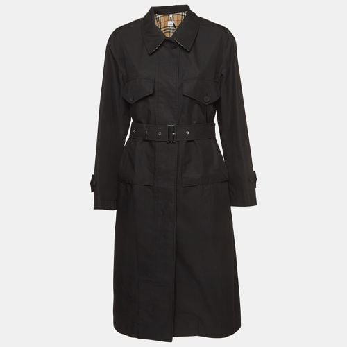 Burberry Black Gabardine Swingate Belted Trench Coat S - Burberry - Modalova