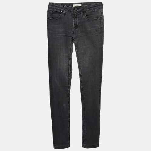 London Charcoal Denim Skinny Jeans S Waist 25" - Burberry - Modalova