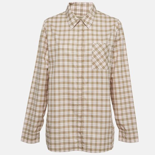 Burberry Pink Checked Cotton Shirt L - Burberry - Modalova