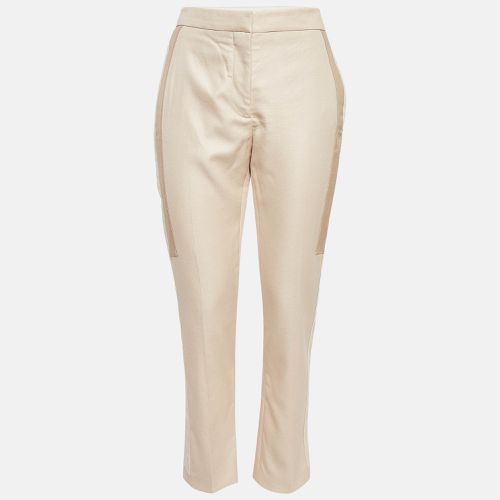 Burberry Beige Wool Blend Trousers S - Burberry - Modalova