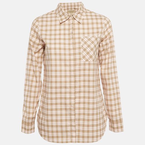 Checked Cotton Button Front Shirt S - Burberry - Modalova