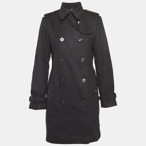 Burberry Black Wool Mid Length Double Breasted Coat M - Burberry - Modalova