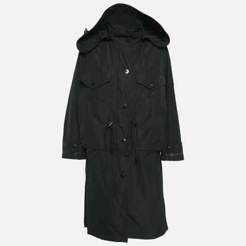 Burberry London Black Synthetic Adjustable Waist Mid-Length Coat S - Burberry - Modalova