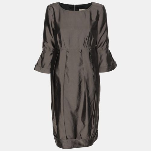 Burberry Grey Silk Midi Dress S - Burberry - Modalova