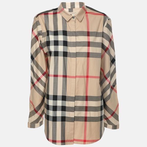 Burberry Beige Nova Check Cotton Shirt XL - Burberry - Modalova