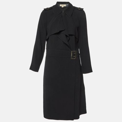 Burberry Black Crepe Buckle Detail Midi Dress L - Burberry - Modalova