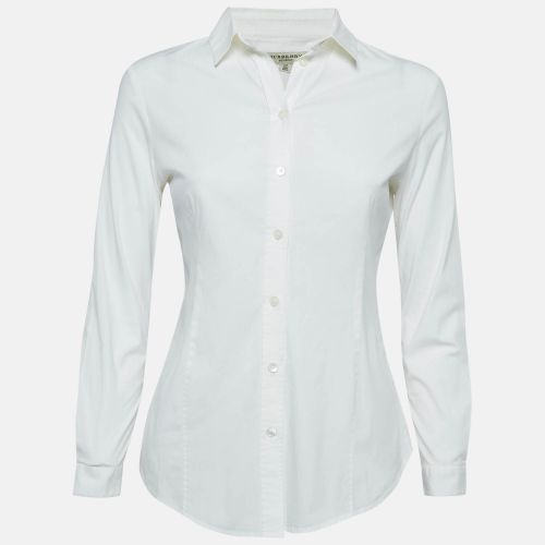 Burberry White Cotton Button Front Shirt S - Burberry - Modalova