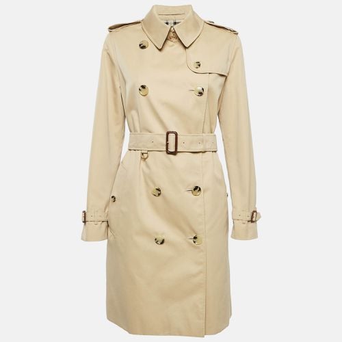 Burberry Beige Gabardine Cotton Double Breasted Trench Coat M - Burberry - Modalova