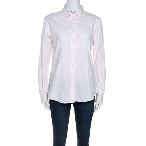 Burberry Light Pink Stretch Cotton Button Front Shirt L - Burberry - Modalova