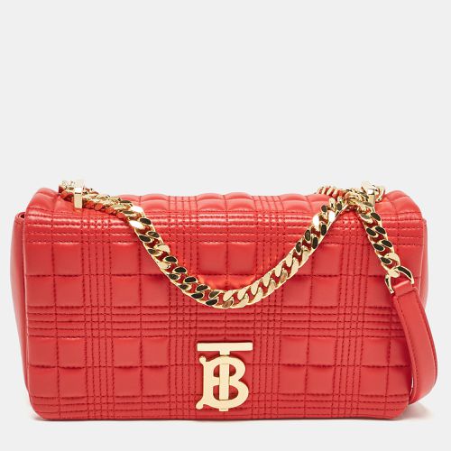 Burberry Red Quilted Leather Small Lola Chain Shoulder Bag - Burberry - Modalova