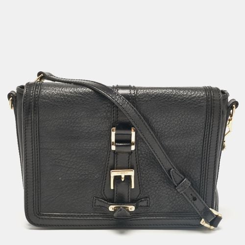 Burberry Black Leather Flap Shoulder Bag - Burberry - Modalova