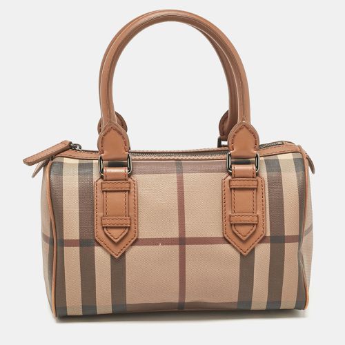 Smoked Check PVC and Leather Chester Boston Bag - Burberry - Modalova