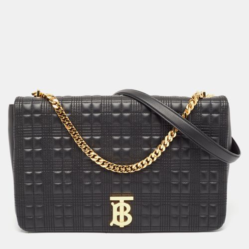 Burberry Black Quilted Leather Lola Flap Shoulder Bag - Burberry - Modalova