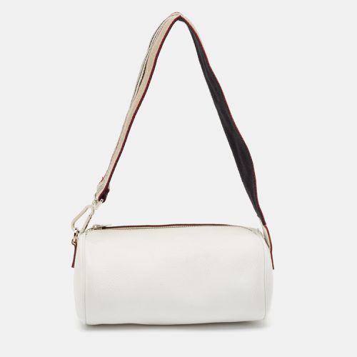 Burberry White Leather Cylinder Shoulder Bag - Burberry - Modalova