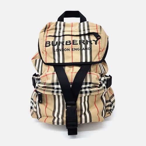 Burberry Beige Multicolor Nylon backpack bag - Burberry - Modalova