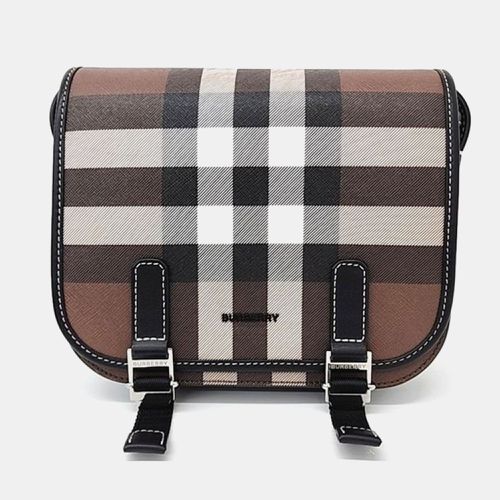 Burberry Multicolour Canvas and Leather Crossbody Bag - Burberry - Modalova