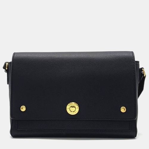 Burberry Black Leather Flap Shoulder Bag - Burberry - Modalova