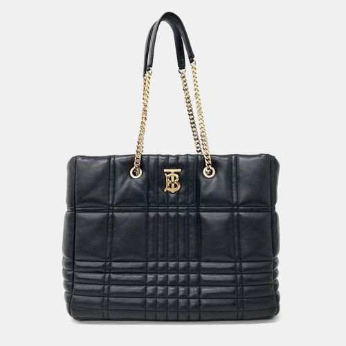 Burberry Black Leather Lola Shoulder Bag - Burberry - Modalova