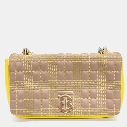 Burberry Beige Quilted Leather Small Lola Shoulder Bag - Burberry - Modalova