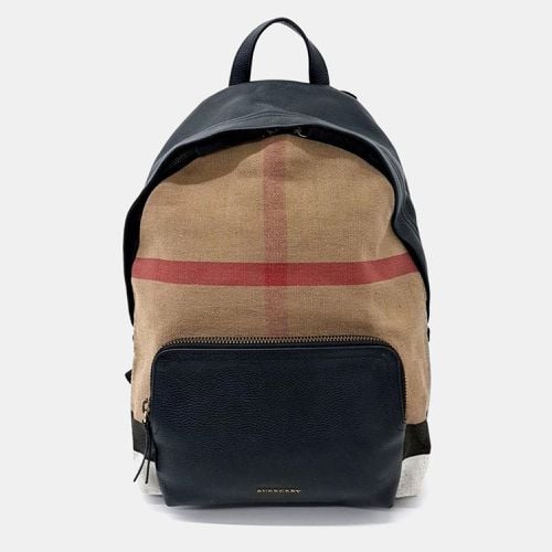 Burberry House Check Canvas and Leather Medium Abbeydale Backpack - Burberry - Modalova