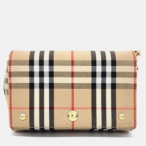 Burberry Multicolour Canvas Check Hackberry Crossbody Bag - Burberry - Modalova