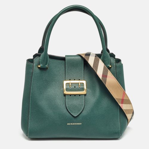 Burberry Green Leather Buckle Tote - Burberry - Modalova