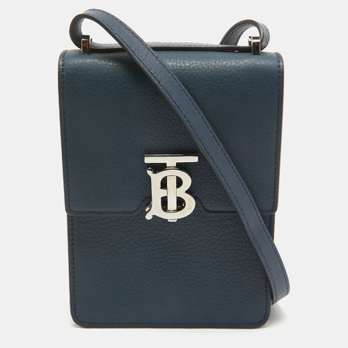 Burberry Blue Leather Robin Crossbody Bag - Burberry - Modalova