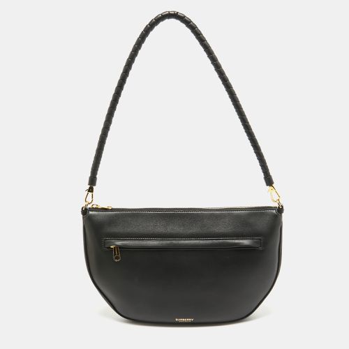 Burberry Black Leather Large Olympia Shoulder Bag - Burberry - Modalova