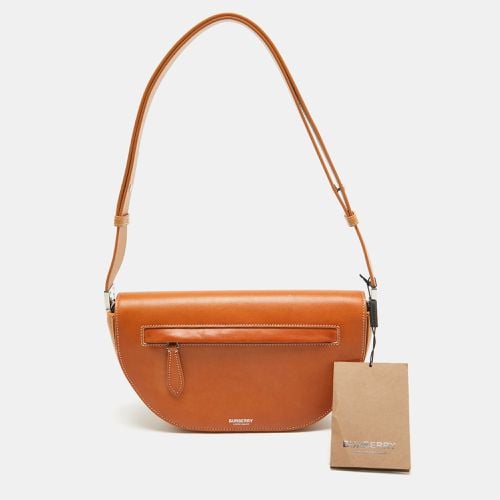 Burberry Pale Orange Leather Small Olympia Shoulder Bag - Burberry - Modalova