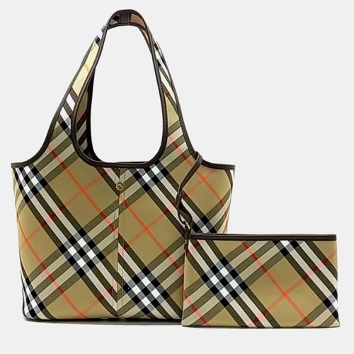 Burberry small checked tote bag - Burberry - Modalova