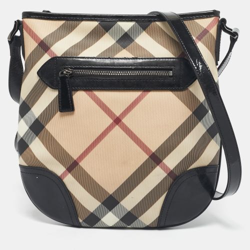 Burberry Black/Beige Supernova Check PVC Dryden Crossbody Bag - Burberry - Modalova