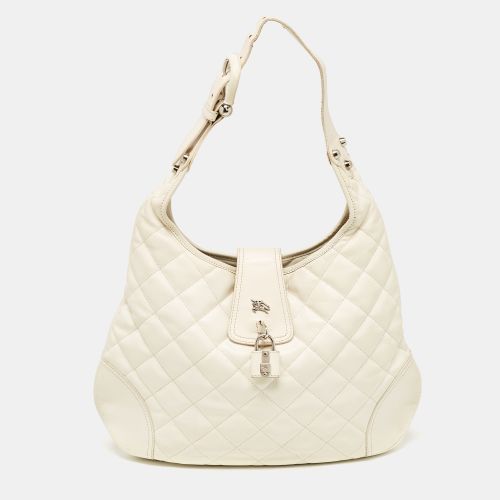 Quilted Leather Brooke Hobo - Burberry - Modalova