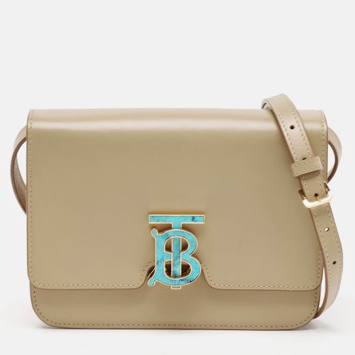 Burberry Beige Leather Small TB Shoulder Bag - Burberry - Modalova