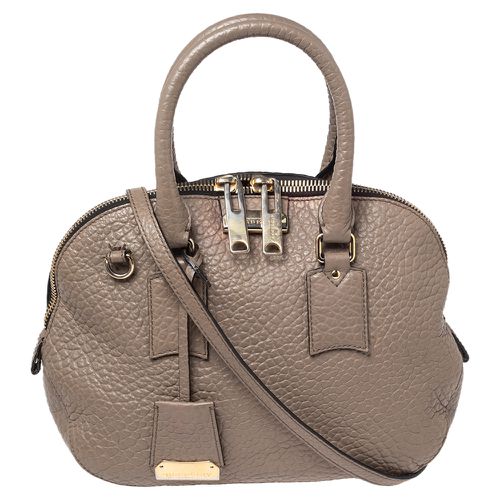 Burberry Grey Grain Leather Orchard Satchel - Burberry - Modalova