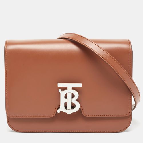 Burberry Brown Leather Small TB Shoulder Bag - Burberry - Modalova