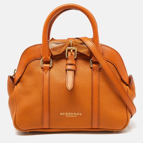 Burberry Orange Leather Bow Satchel - Burberry - Modalova