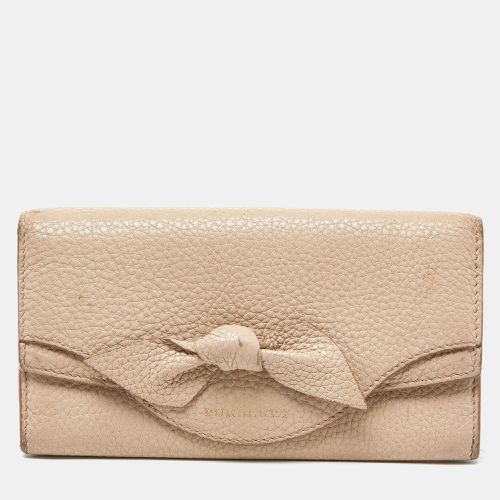 Burberry Beige Leather Bow Continental Wallet - Burberry - Modalova