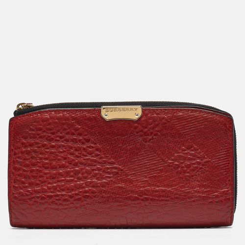 Burberry Red Leather Alvington Continental Wallet - Burberry - Modalova