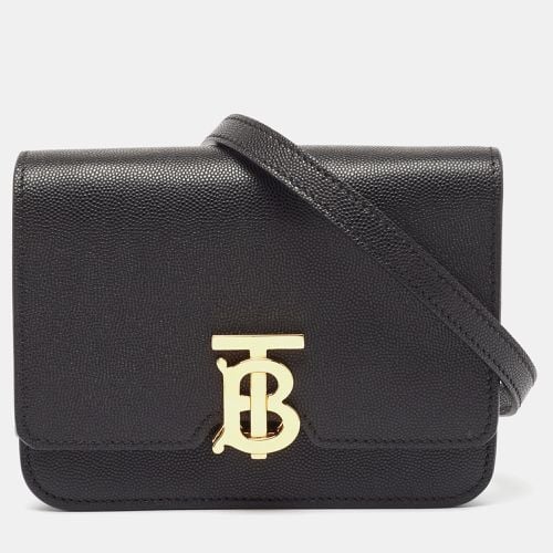 Burberry Black Leather Mini TB Shoulder Bag - Burberry - Modalova